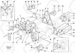 60280 Main valve block, valves EC230B SER NO 5252-, Volvo Construction Equipment