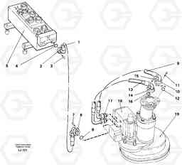 86447 Hydraulic system, slewing EC230B SER NO 5252-, Volvo Construction Equipment