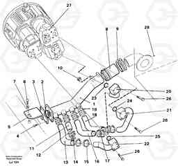 106996 Hydraulic system suction lines EC230B SER NO 5252-, Volvo Construction Equipment