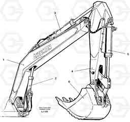 30100 Unit for digging 5.70m EC230B SER NO 5252-, Volvo Construction Equipment