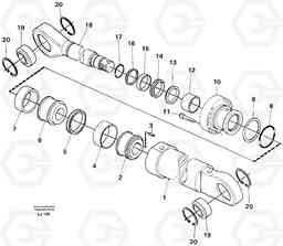 49478 Boom cylinder EC230B SER NO 5252-, Volvo Construction Equipment