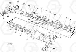 3121 Knuckle cyl. Front shovel cyl. EC230B SER NO 5252-, Volvo Construction Equipment