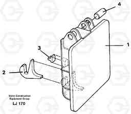 9831 Hammer plate EW200B, Volvo Construction Equipment