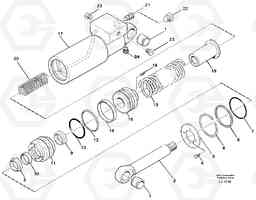 67157 Hydraulic cylinder EC230B SER NO 5252-, Volvo Construction Equipment