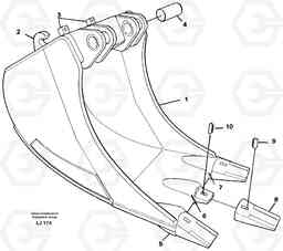 3000 Cable bucket EC230B SER NO 5252-, Volvo Construction Equipment