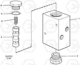 30076 Valve, travel brake EC230B SER NO 5252-, Volvo Construction Equipment