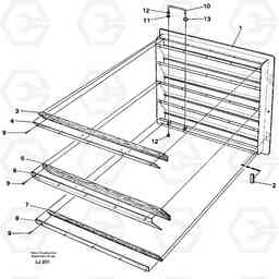 26495 Door Lh, rear EC230B SER NO 5252-, Volvo Construction Equipment