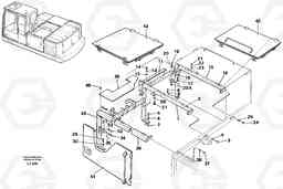 39224 Engine cover, Centre EC230B SER NO 5252-, Volvo Construction Equipment