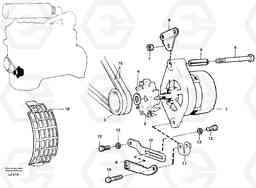 46499 Alternator, assembly EC230B SER NO 5252-, Volvo Construction Equipment