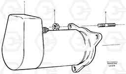 34413 Starter motor, mounting EC230B SER NO 5252-, Volvo Construction Equipment