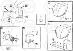 47466 Lighting, front EC230B SER NO 5252-, Volvo Construction Equipment