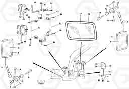 39493 Rear view mirror EC230B SER NO 5252-, Volvo Construction Equipment
