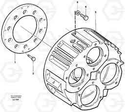 41645 Assembly pump gear box EC230B SER NO 5252-, Volvo Construction Equipment