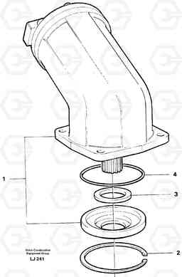 36581 Hydraulic motor, slew gear box EC230B SER NO 5252-, Volvo Construction Equipment