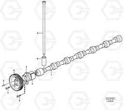 53676 Camshaft EC230B SER NO 5252-, Volvo Construction Equipment