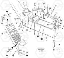 31864 Side panel, Rh EC230B SER NO 5252-, Volvo Construction Equipment