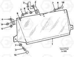 41940 Sun visor Outer EC230B SER NO 5252-, Volvo Construction Equipment