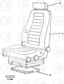 26504 Operator seat Viking EC230B SER NO 5252-, Volvo Construction Equipment