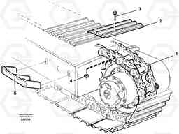 66582 Track assembly. EC230B SER NO 5252-, Volvo Construction Equipment
