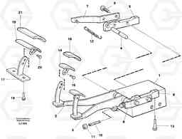 46121 Pedal valve with foot rest EC230B SER NO 5252-, Volvo Construction Equipment