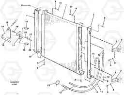 38735 Condenser with fitting parts. Cooling agent R12 EC230B SER NO 5252-, Volvo Construction Equipment