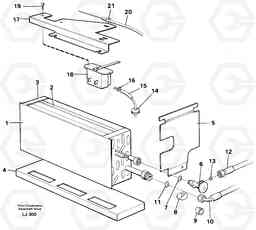 9798 Evaporator with fitting parts Cooling agent, R12 EC230B SER NO 5252-, Volvo Construction Equipment