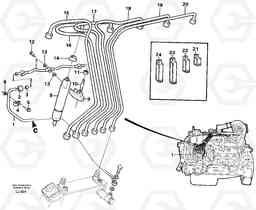 35121 Fuel pipes, injectors EC230B SER NO 5252-, Volvo Construction Equipment