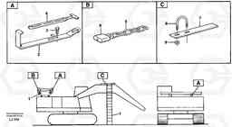 946 Ladder with cage EC230B SER NO 5252-, Volvo Construction Equipment