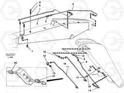 49757 Backhoe lubricating. Adjustable boom. EC230B SER NO 5252-, Volvo Construction Equipment