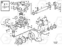 37123 Water pump and thermostat EC230B SER NO 5252-, Volvo Construction Equipment