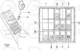 46118 Switch panel. EC230B SER NO 5252-, Volvo Construction Equipment
