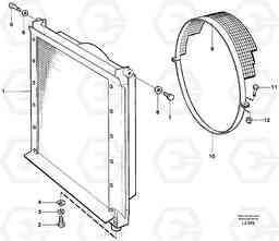 46485 Radiator with fitting parts EC230B SER NO 5252-, Volvo Construction Equipment