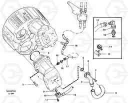 963 Hydraulic system, pump installation P4. EC230B SER NO 5252-, Volvo Construction Equipment