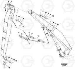 49744 Materials handl. equipm. Material handling arm. 4.4m, 5.15m. EC230B SER NO 5252-, Volvo Construction Equipment