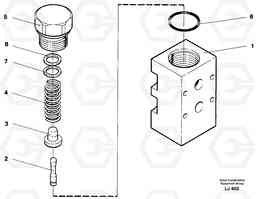 36449 Pressure limiting valve EC230B SER NO 5252-, Volvo Construction Equipment