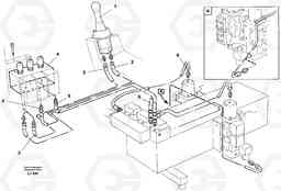 30068 Servo hydraulic system, dipper on materials handling equipment. EC230B SER NO 5252-, Volvo Construction Equipment