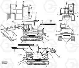 30792 Sign plates and transfer,outer location EC230B SER NO 5252-, Volvo Construction Equipment
