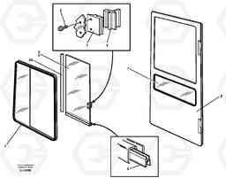 26499 Sliding window EC230B SER NO 5252-, Volvo Construction Equipment