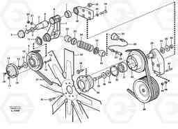 46490 Fan and installation components EC230B SER NO 5252-, Volvo Construction Equipment
