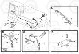 28566 El.engine heater EC230B SER NO 5252-, Volvo Construction Equipment