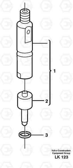 30763 Injector EW140 SER NO 1001-1487, Volvo Construction Equipment