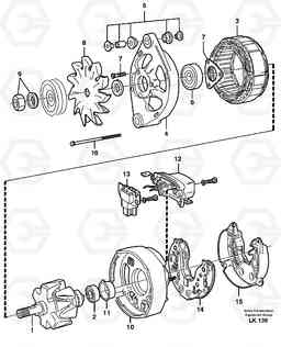 26359 Alternator EW140 SER NO 1001-1487, Volvo Construction Equipment