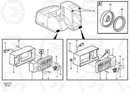 47468 Lighting, front EW140 SER NO 1001-1487, Volvo Construction Equipment