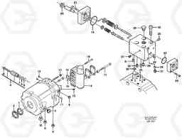 53679 Track gear, travel EW140 SER NO 1001-1487, Volvo Construction Equipment