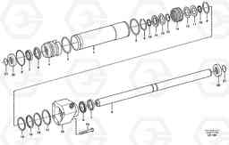 28994 Steering cylinder EW140 SER NO 1001-1487, Volvo Construction Equipment