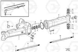 43593 Front axle, Shaft cover EW140 SER NO 1001-1487, Volvo Construction Equipment