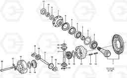 28297 Front axle, Differential EW140 SER NO 1001-1487, Volvo Construction Equipment