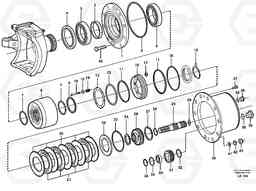 38221 Front axle, Hub reduction EW140 SER NO 1001-1487, Volvo Construction Equipment