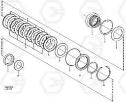 28303 Rear axle, Brake diaphragm EW140 SER NO 1001-1487, Volvo Construction Equipment