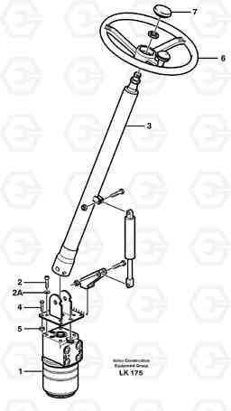 66729 Adjustable steering column EW140 SER NO 1001-1487, Volvo Construction Equipment